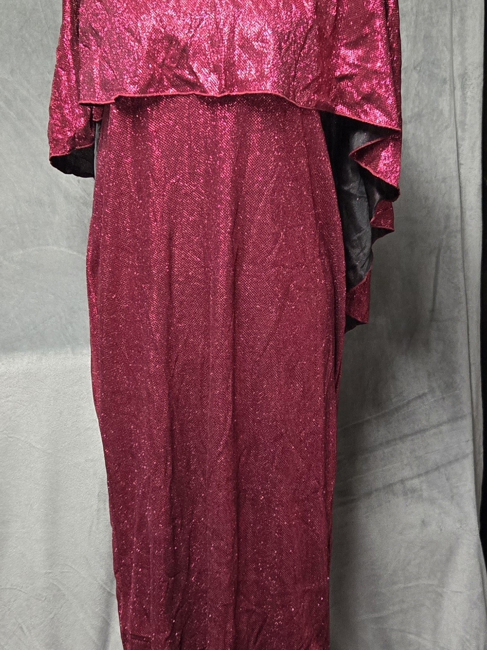 Shimmering Berry Pink Evening Dress